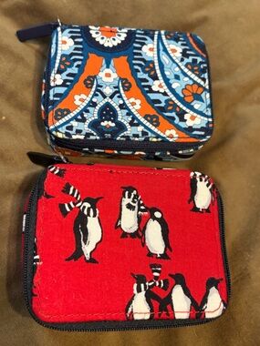 Vera Bradley- set of 2- Essential Travel Pill Cases